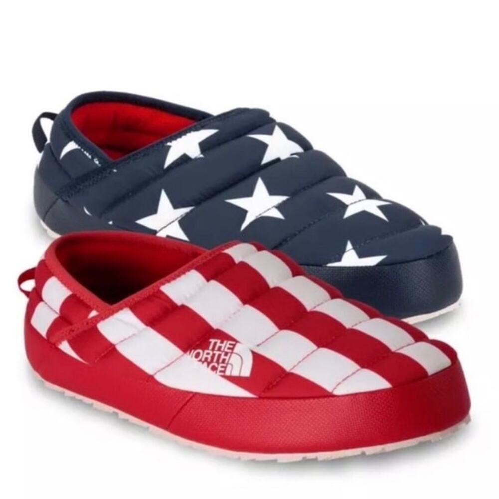The North Face International Collection Mules Men’s 13 USA Flag Puffer Slippers